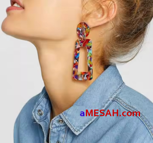  Acrylic Earrings Female, EAC25001