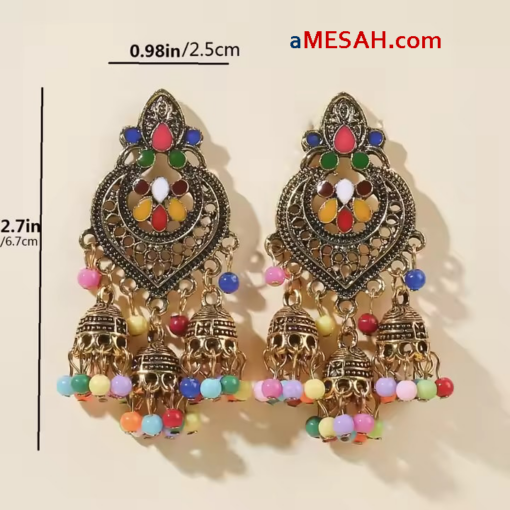 Tassel Earrings Bohemian Alloy, ETH25006 - Image 2