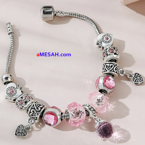 Crystal Glass Bead Bracelet for Women