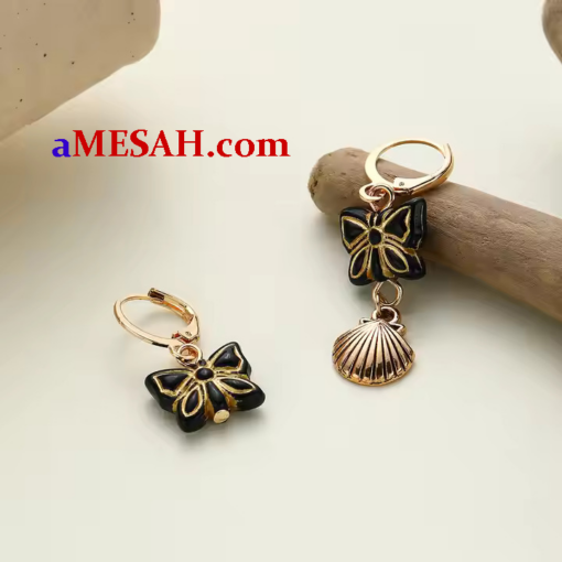 Shell Alloy Pearl Jewelry Earrings, ESA25001 - Image 4