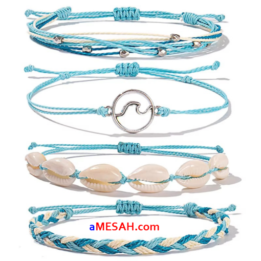  String Bracelets Braid Puka Shell Bead - Image 6