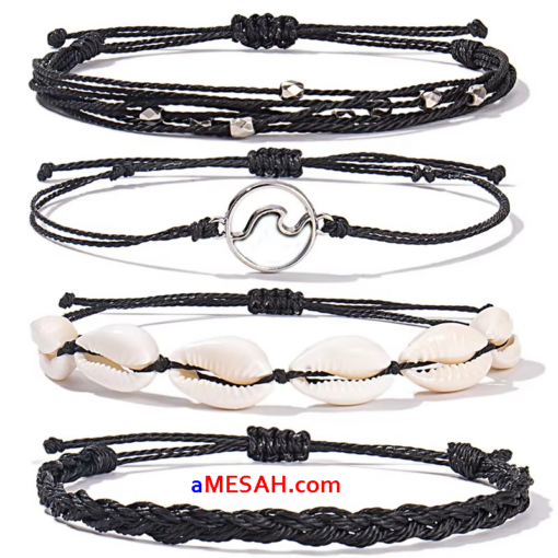  String Bracelets Braid Puka Shell Bead - Image 2