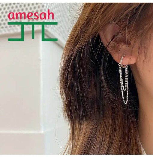 Long Geometry Round Zircon Earrings for Women - Image 6