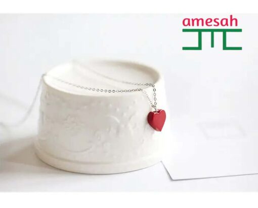 Red Heart Pendant Necklace for Women - Image 5