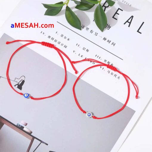  Fashion Charm Turkish Eye Red String Bracelet  - Image 5