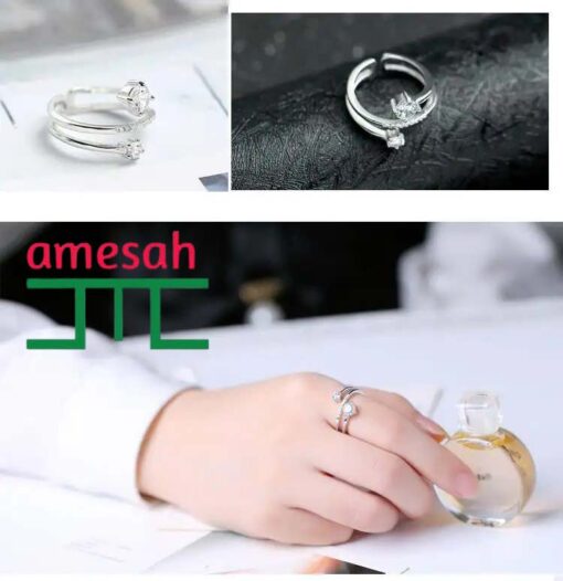 Crystal Zircon Open Ring - Image 4