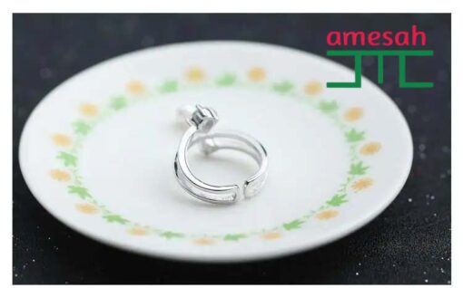 Crystal Zircon Open Ring - Image 3