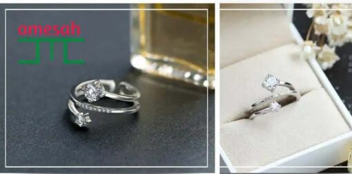 Crystal Zircon Open Ring - Image 6
