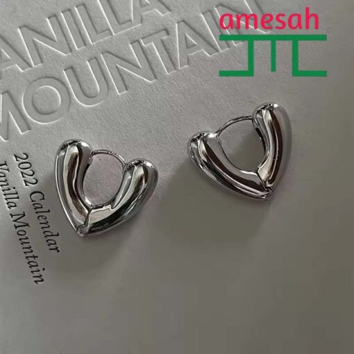 Heart Hoop Earrings For Women - Image 14