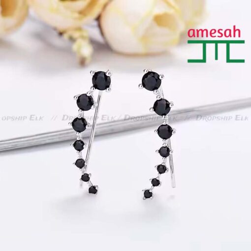 Climbing Earrings for Women Exquisite  Crystal Statement - Image 4