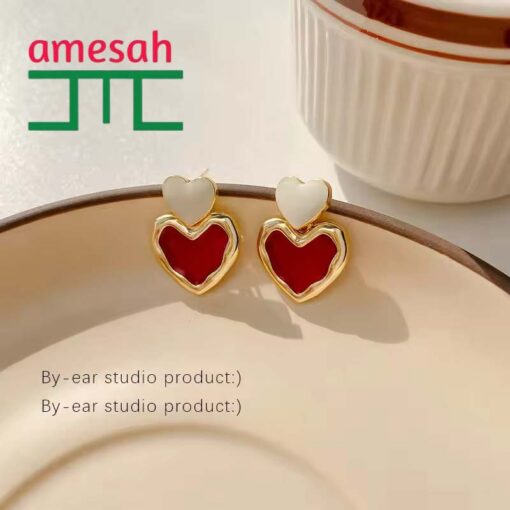 Heart Hoop Earrings For Women - Image 7