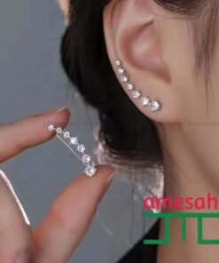 Climbing Earrings for Women Exquisite  Crystal Statement