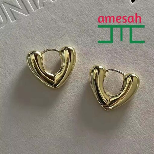 Heart Hoop Earrings For Women - Image 15