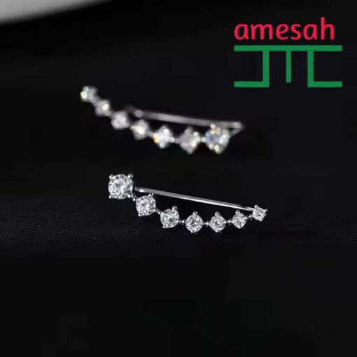 Climbing Earrings for Women Exquisite  Crystal Statement - Image 2