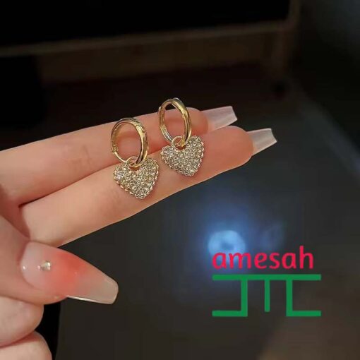 Heart Hoop Earrings For Women - Image 12